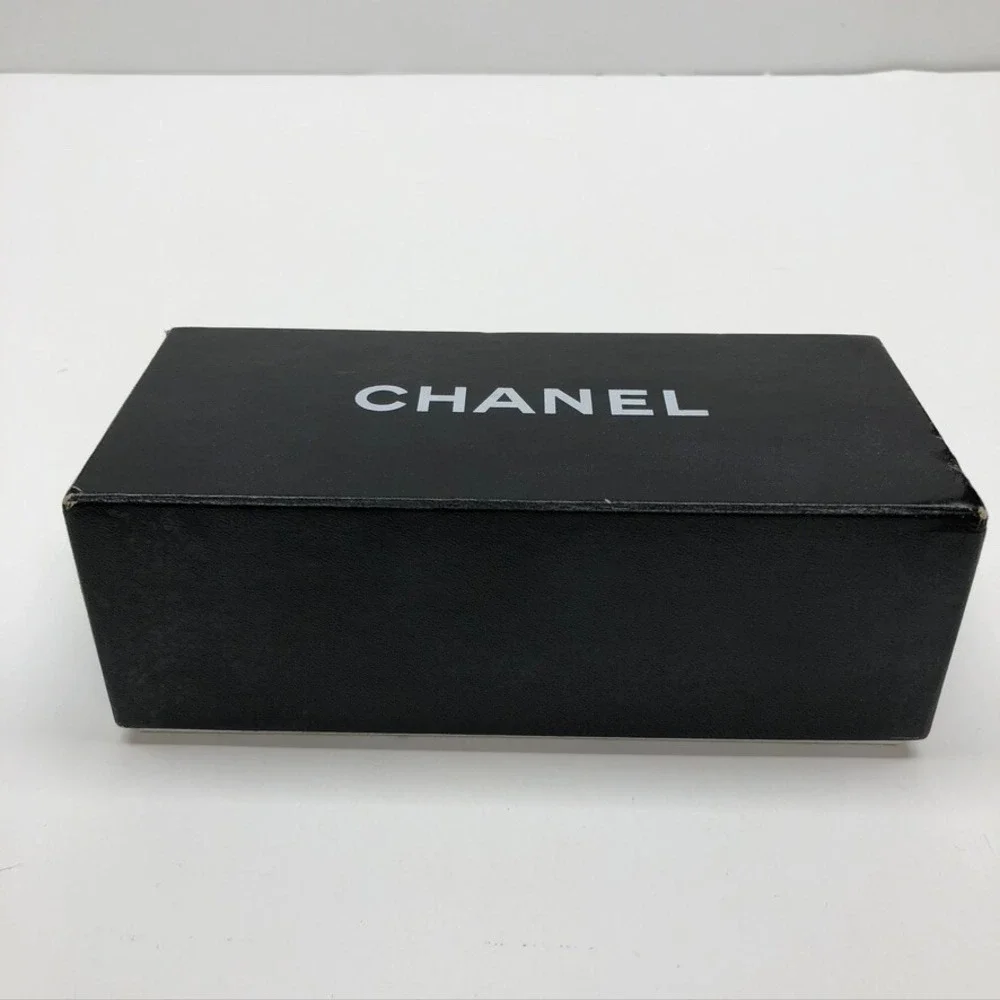 Authentic Chanel Gift Box Black Empty Storage Rectangle Small 7x3x2.5